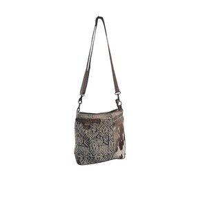Myra Western Womens Shoulder Bag Leather Cowhide Crossbody Purse Blue Fast Ship